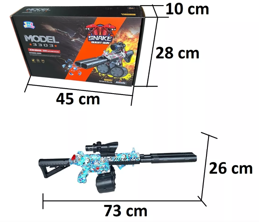 Juguete De Hidrogel Recargable Doble Cañón Con Accesorios