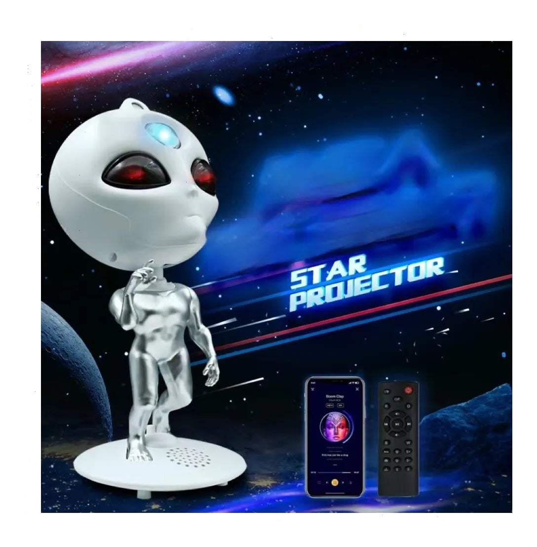 Lámpara Extraterrestre Proyector Estrellas Bocina Bluetooth