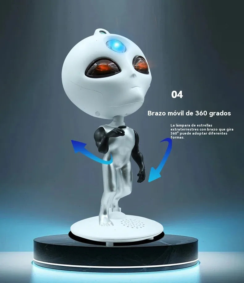 Lámpara Extraterrestre Proyector Estrellas Bocina Bluetooth