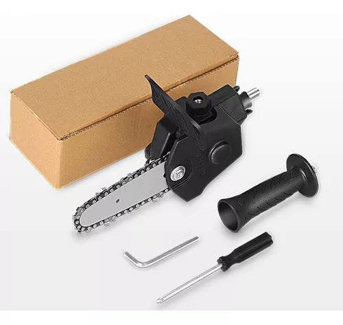 Adaptador de minimotosierra para taladro para podar y serrar