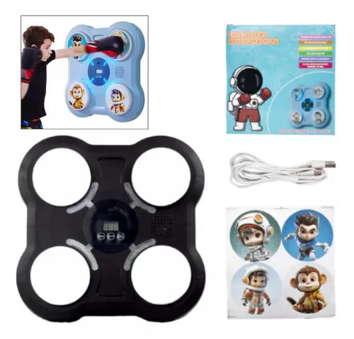 Maquina de boxeo con parlante para niños 27cm