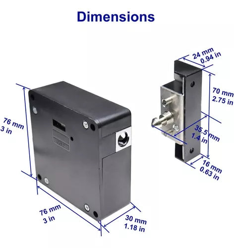 Cerradura Electrónica Inteligente Magnética Cajones Y Puerta
