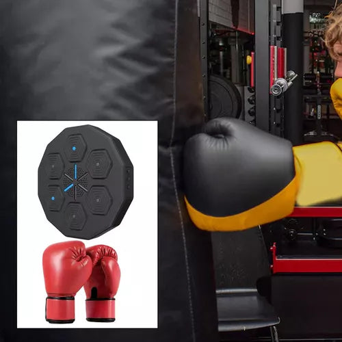 Maquina de boxeo inteligente luces parlante incluye guantes
