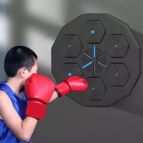 Maquina de boxeo inteligente luces parlante incluye guantes