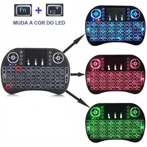 Mini Teclado TV Portatil Keyboard Con Luz