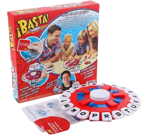Ruleta juego de mesa letra BASTA temporizador + 36 cartas