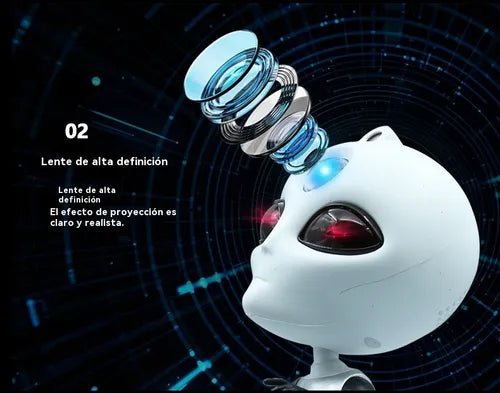 Lámpara Extraterrestre Proyector Estrellas Bocina Bluetooth