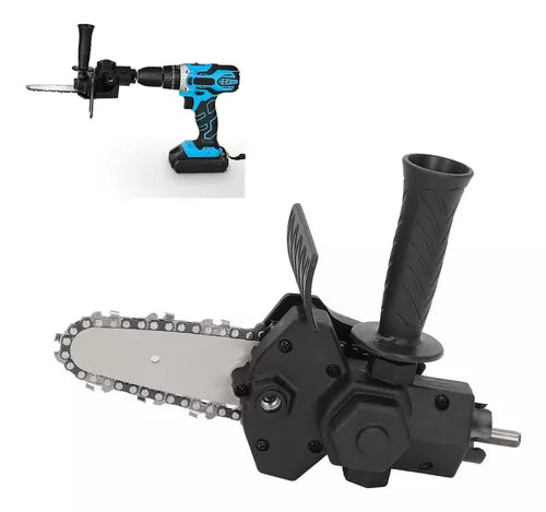 Adaptador de minimotosierra para taladro para podar y serrar