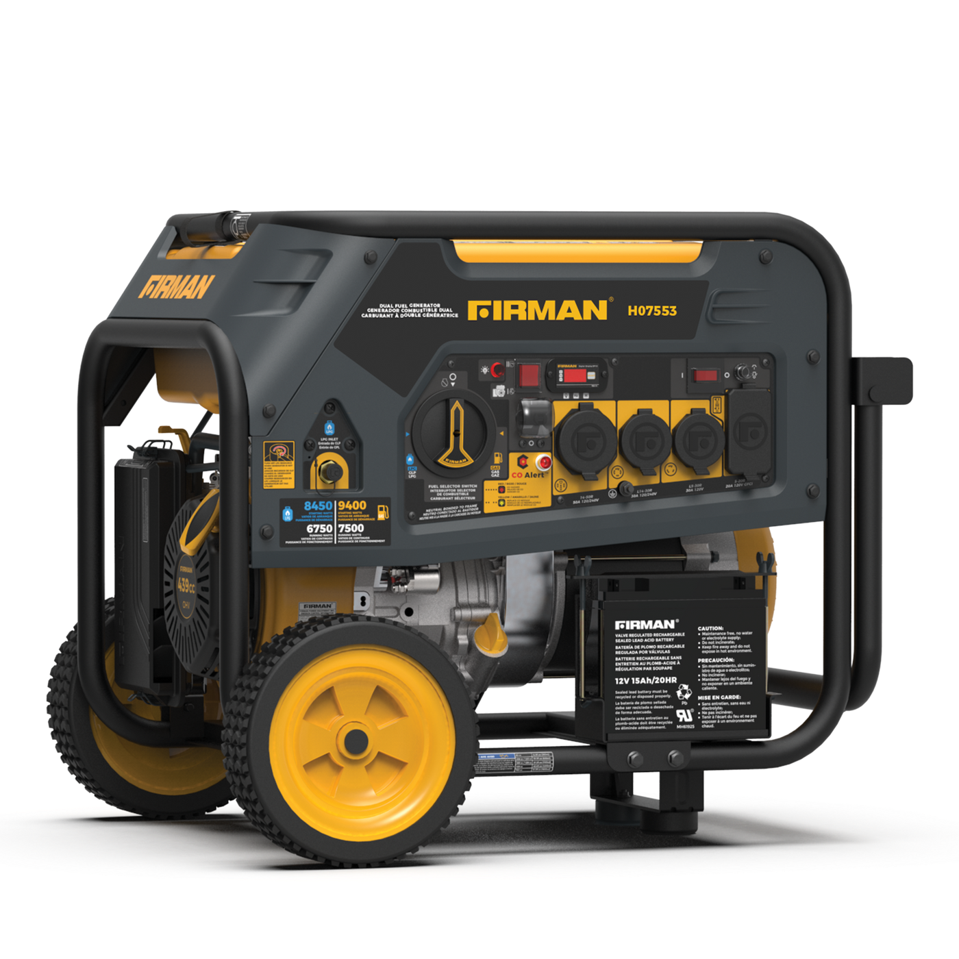 Generador de energía FIRMAN 9500W con encendido eléctrico
