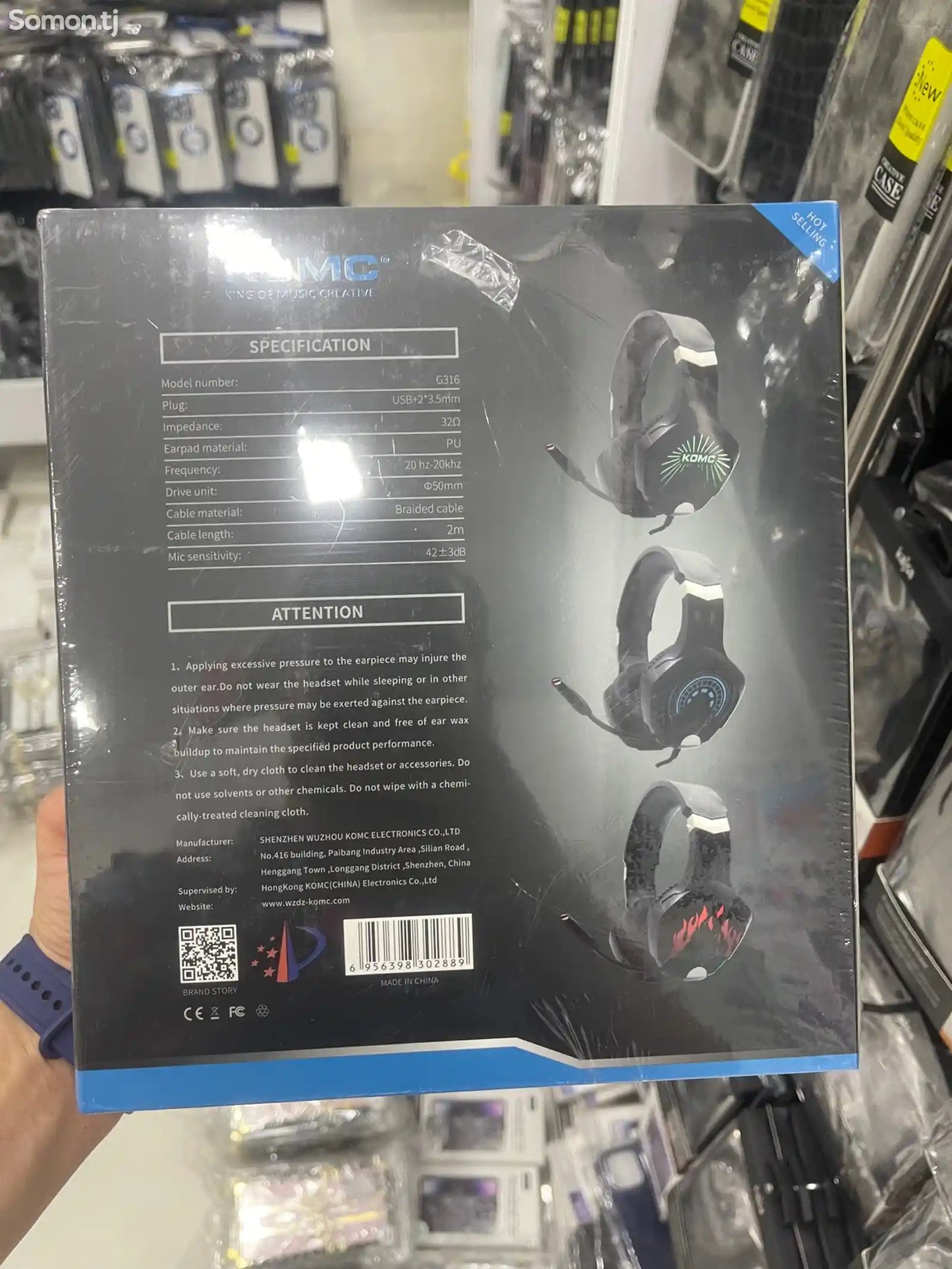 Audifonos PC gamer komc G316