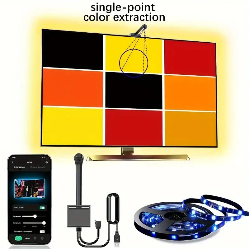 Cinta RGB Inmersion LED TV Backlight con Cámara con Alexa y Google