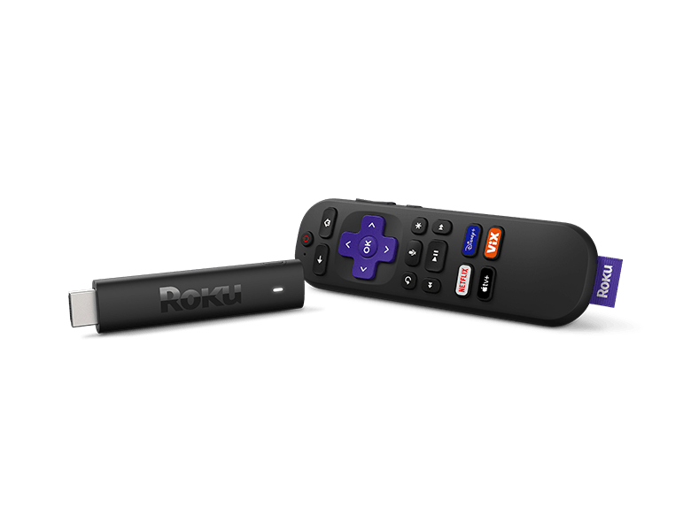Roku Streaming Stick 4k HD/HDR control remoto por voz y TV en vivo