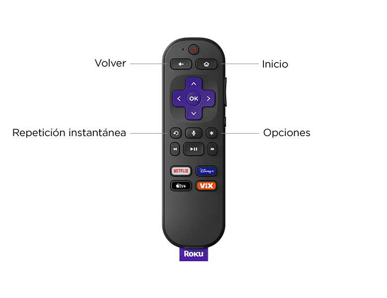 Roku Streaming Stick 4k HD/HDR control remoto por voz y TV en vivo