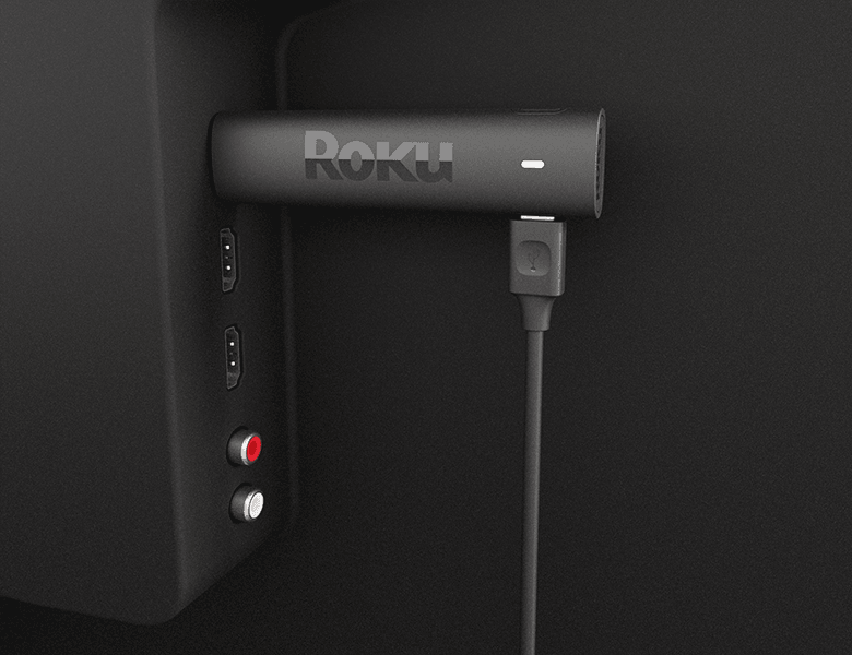 Roku Streaming Stick 4k HD/HDR control remoto por voz y TV en vivo