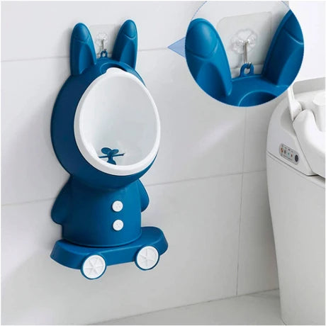 Inodoro portatil infantil estilo conejo montado en la pared para bebé 50cm