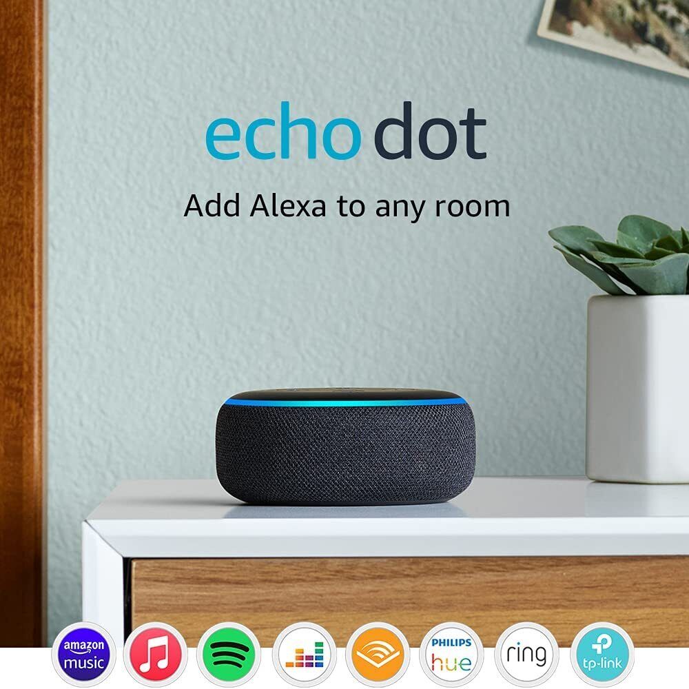 Parlante Alexa Echo Dot (3rd Gen) Amazon Sonido Compacto Definido