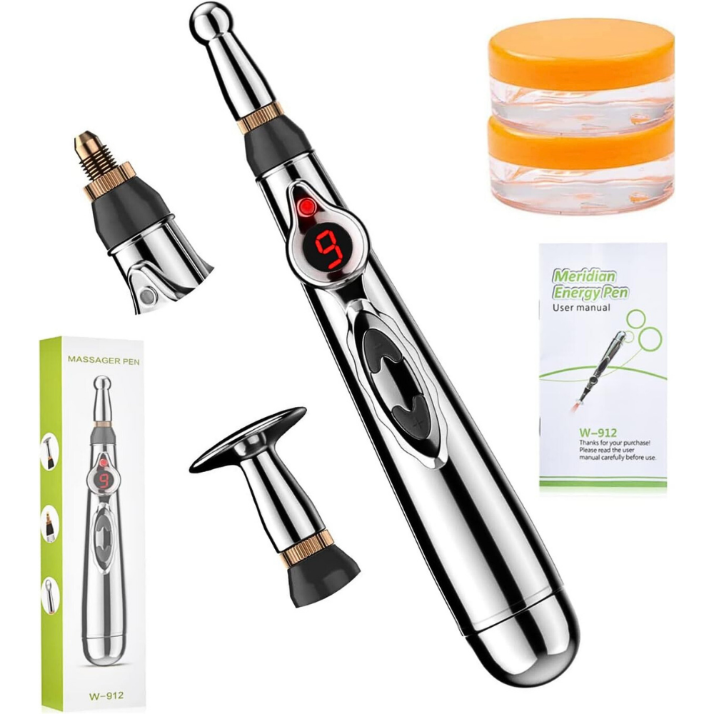 Pluma electroestimulador alivia dolores acupuntura df-618 massager pen