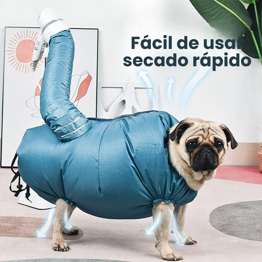 Bolsa secadora de pelo para mascotas XL 90cm largo