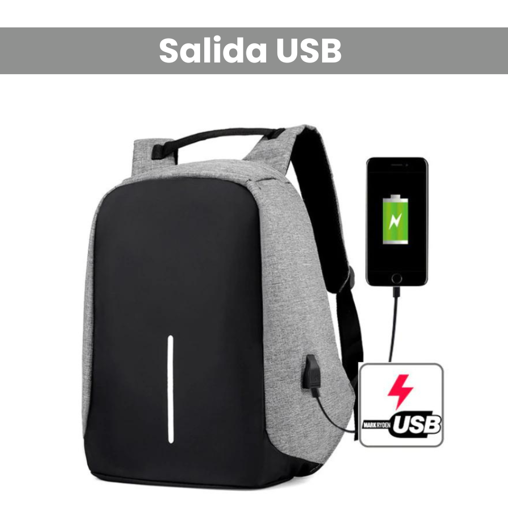 Mochila xd desing antirrobo maleta impermeable puerto usb laptop