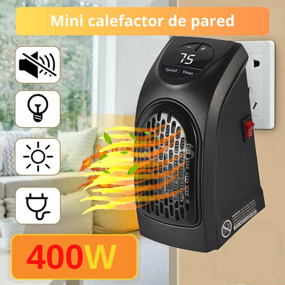 Mini calefactor eléctrico handy heater 400w calentador portátil