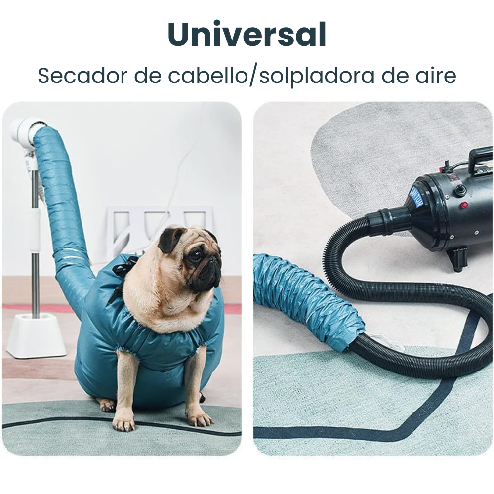 Bolsa secadora de pelo para mascotas XL 90cm largo