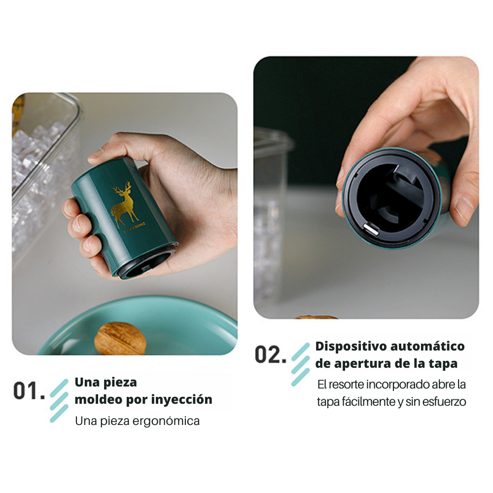 Destapador Botellas Magnético no dañará ni doblará las tapas