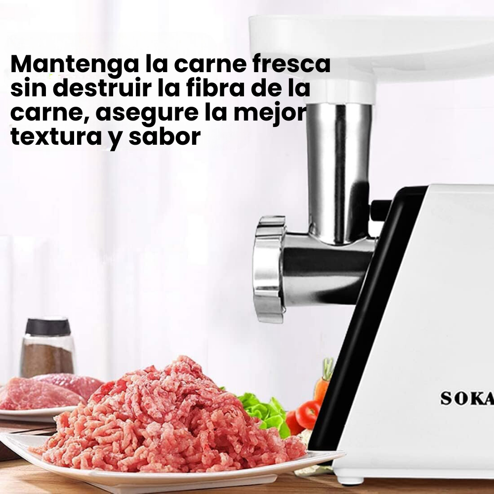 Molino de carne eléctrico Sokany 2500w sk-312 embutidor de salchichas