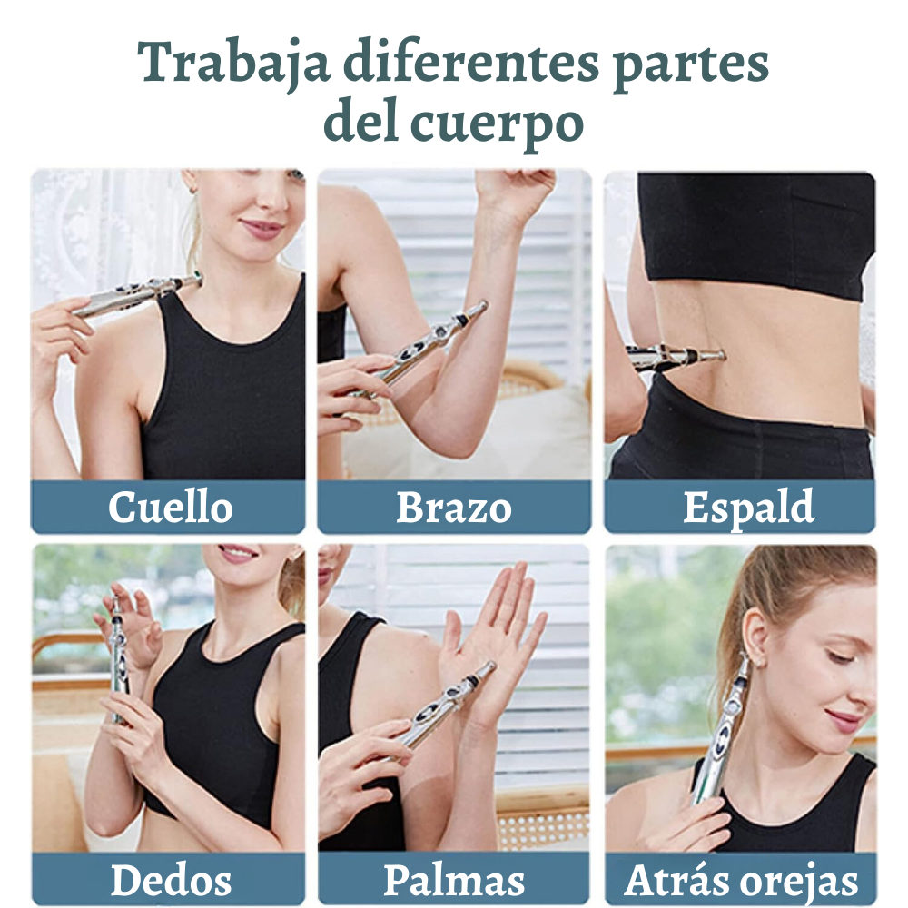 Pluma electroestimulador alivia dolores acupuntura df-618 massager pen