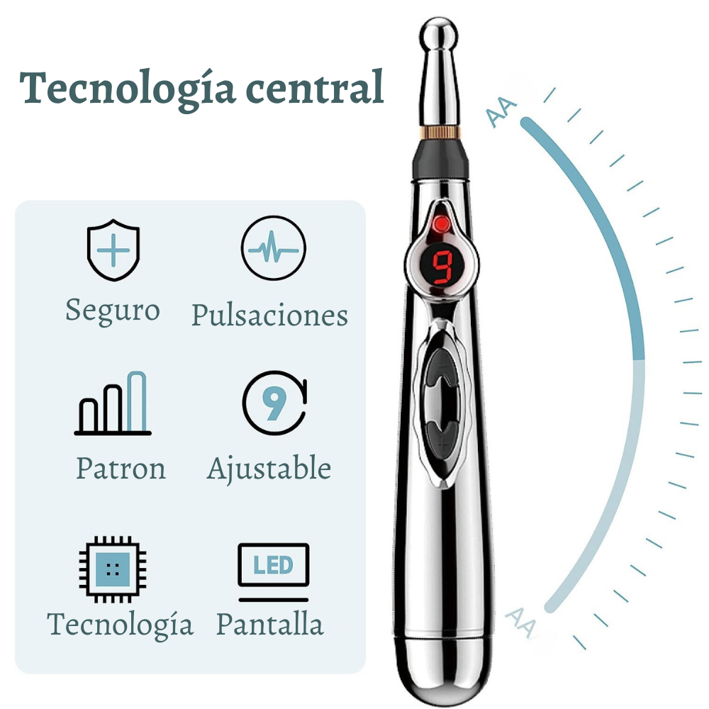 Pluma electroestimulador alivia dolores acupuntura df-618 massager pen