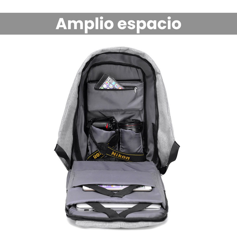 Mochila xd desing antirrobo maleta impermeable puerto usb laptop