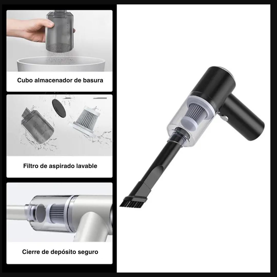 Aspiradora recargable inalámbrica portátil pequeño portátil y potente