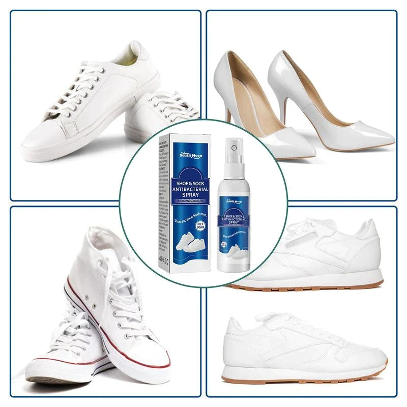 Spray desodorizador elimina olores de zapatos y calcetines.