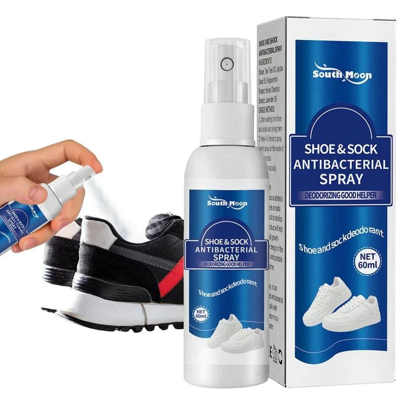 Spray desodorizador elimina olores de zapatos y calcetines.