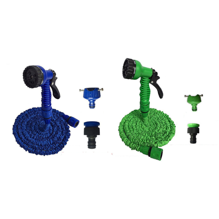Manguera expansible 22 metros con pistola multichorros magic hose