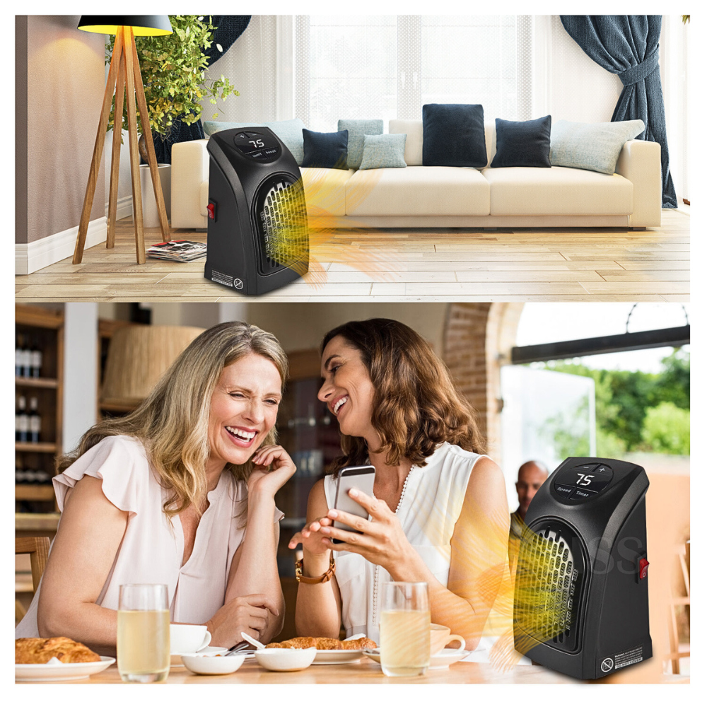 Mini calefactor eléctrico handy heater 400w calentador portátil