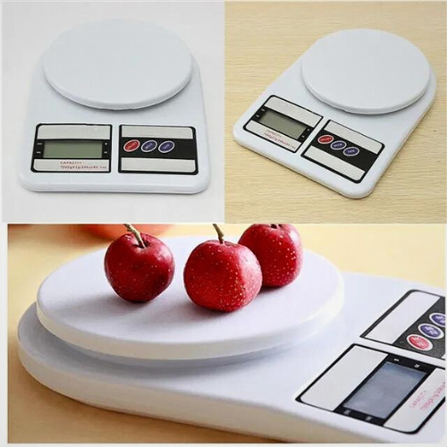 Báscula digital doméstica 7kg de capacidad balanza electrónica pilas gramera