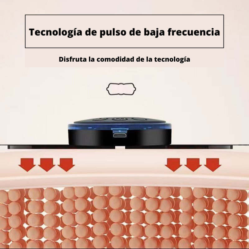 Mini masajeador recargable tens parche electro estimulador muscular portátil