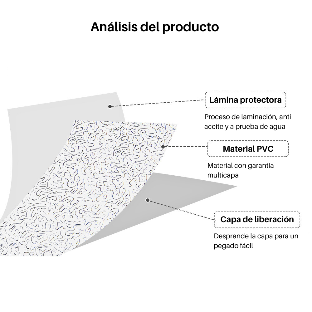 Papel adhesivo aluminio para cocina 40x300cm vinilo impermeable
