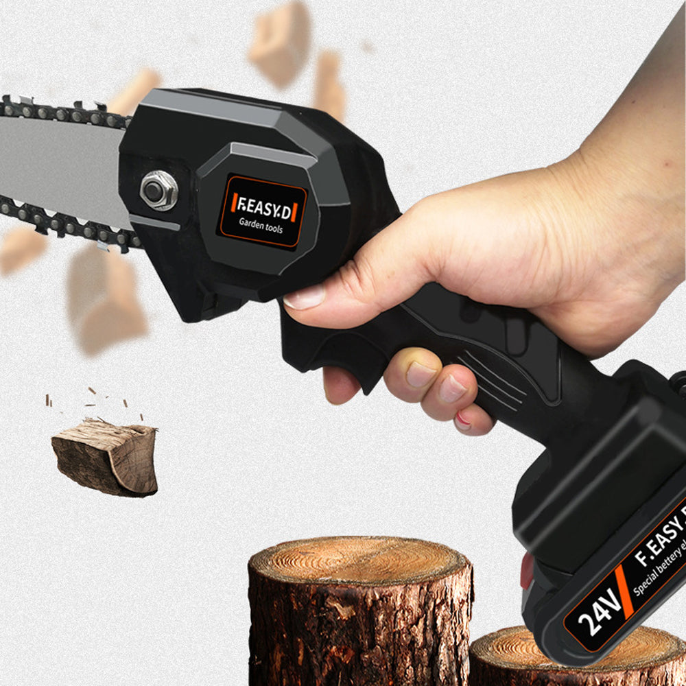 Mini sierra de podar eléctrica 24v 15cm portátil recargable