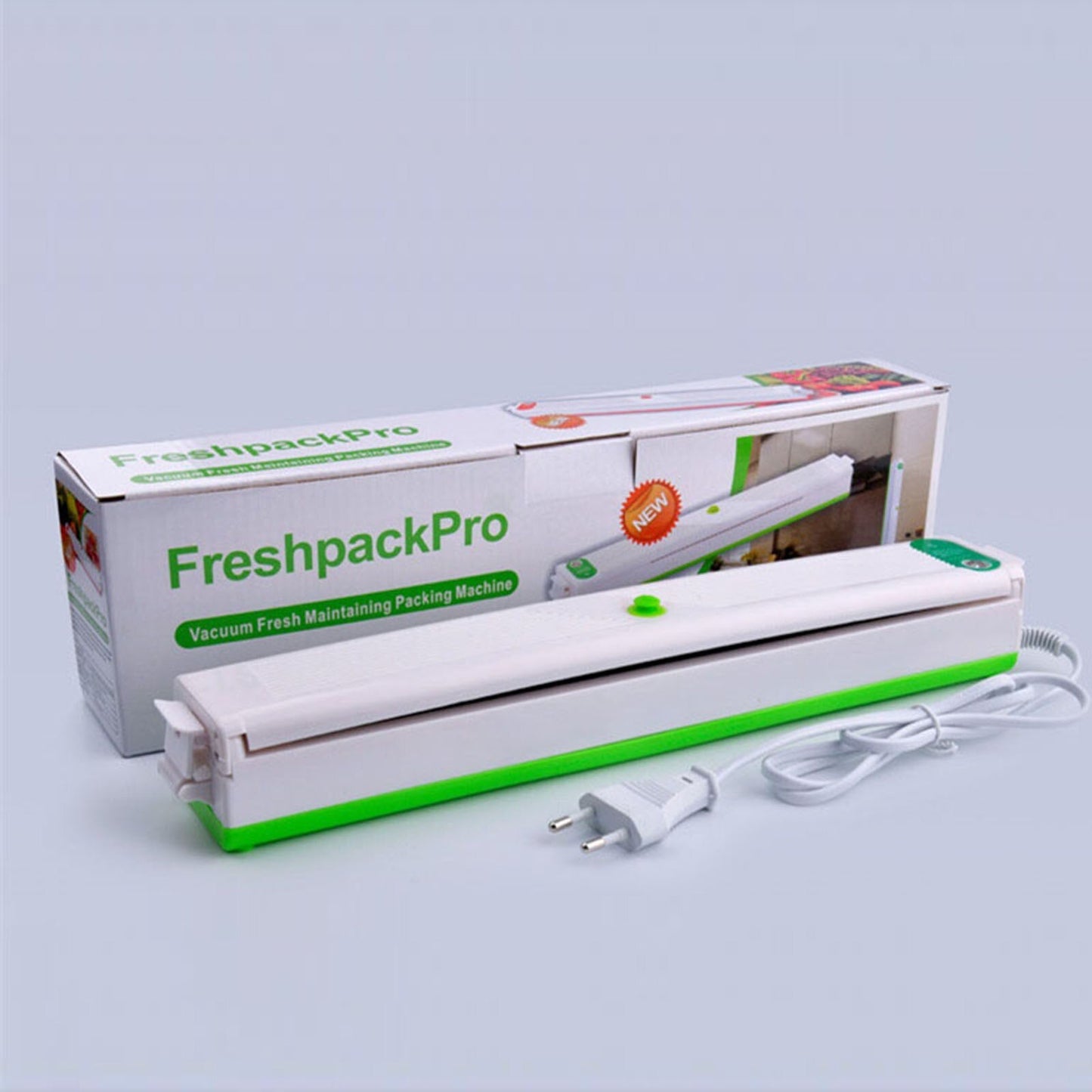 Máquina automática con bolsas de sellado al vacío para alimentos freshpackpro.