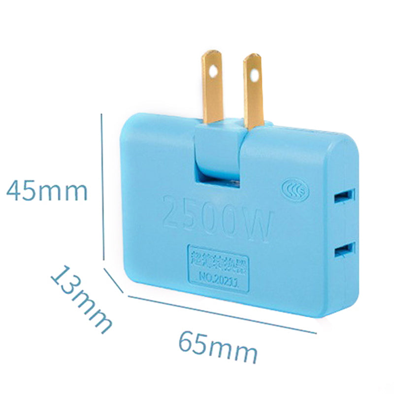 Enchufe conector flexible rectangular 3 en 1