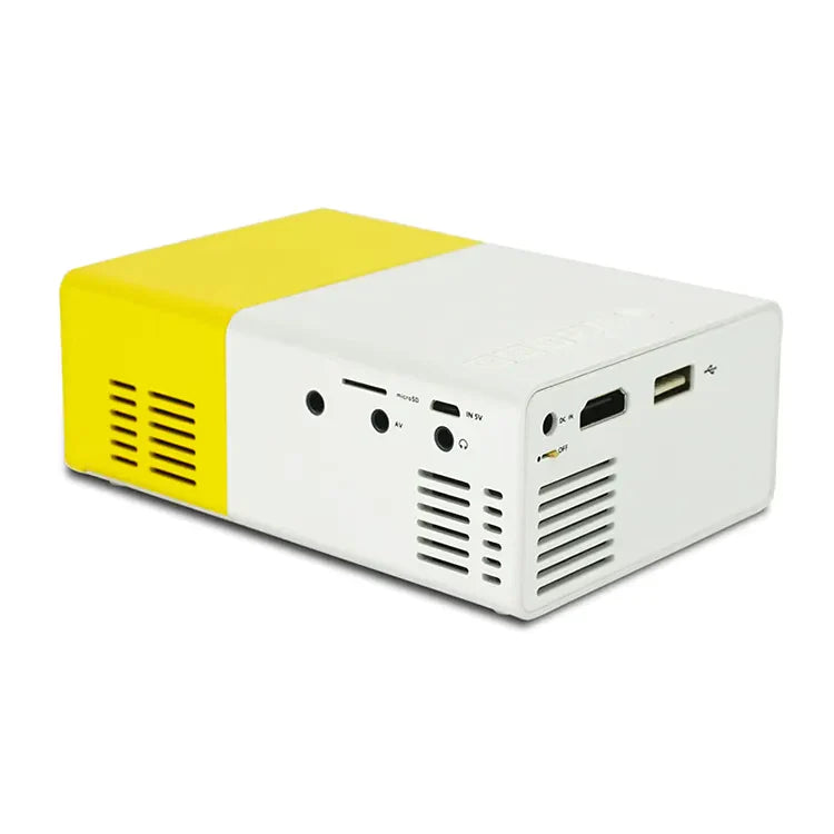 Mini proyector led yg300 portátil cine en casa 60 pulgadas hd infocus
