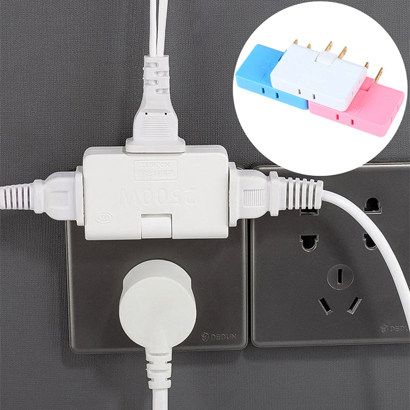 Enchufe conector flexible rectangular 3 en 1