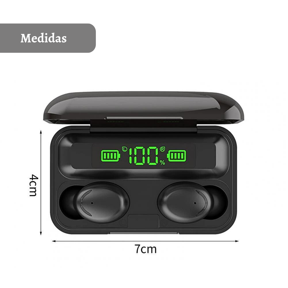 Audifono bluetooth tws f95 auriculares inalámbricos 2 en 1 mini power bank