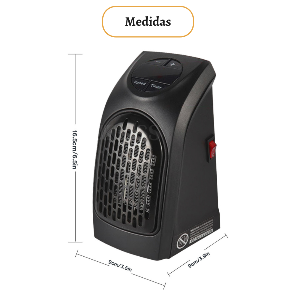 Mini calefactor eléctrico handy heater 400w calentador portátil