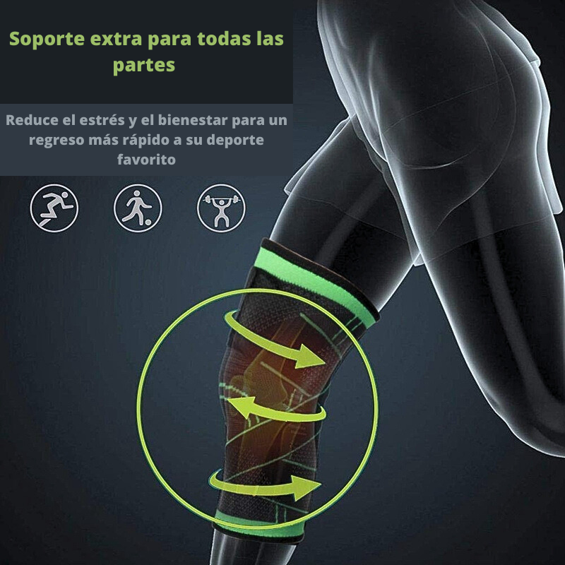 Vendaje presurizado rodillera deportiva unisex knee elástico antideslizante