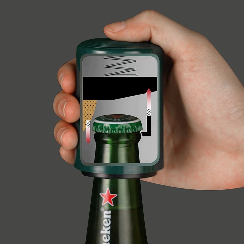 Destapador Botellas Magnético no dañará ni doblará las tapas