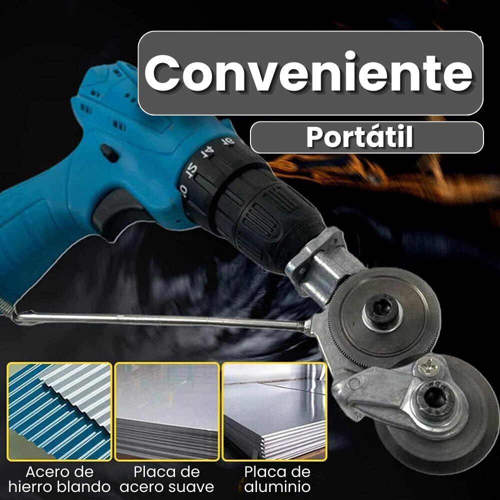 Accesorio para taladro cortador de metal, aluminio y bronce