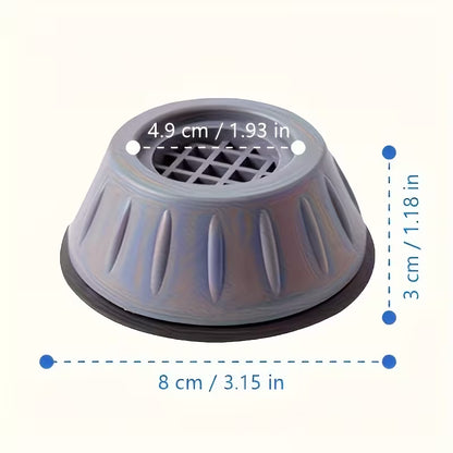 Set 4 Soportes Antivibración para Lavadora y Secadora