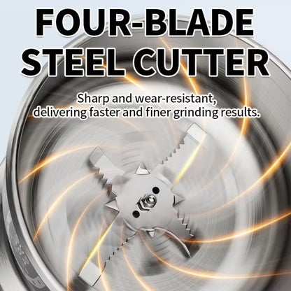 Molino Eléctrico Triturador de Café, Granos y Especias en Acero Inoxidable